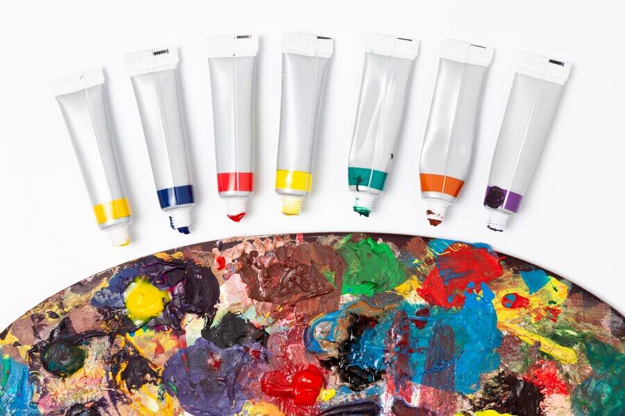Oil colors materials